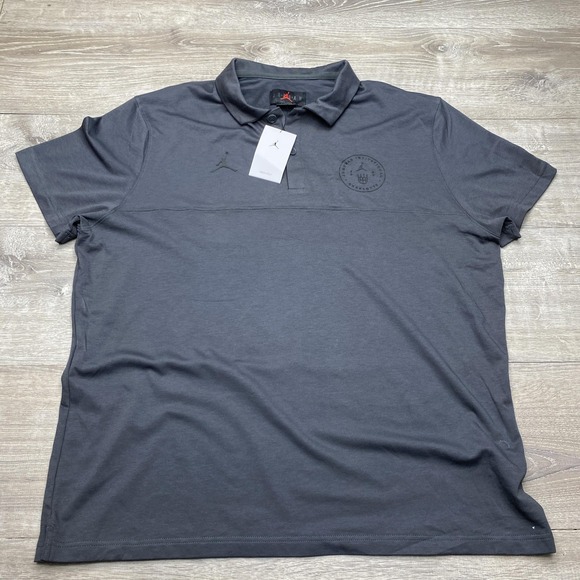 Jordan Other - Jordan Dri-FIT Polo Shirt Mens 2XL Gray Jordan Invitational Charlotte Basketball